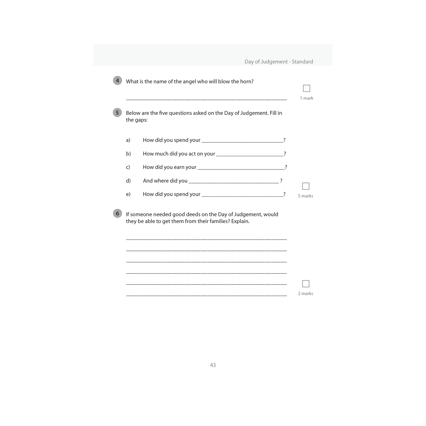 Islamic Studies: Workbook 4