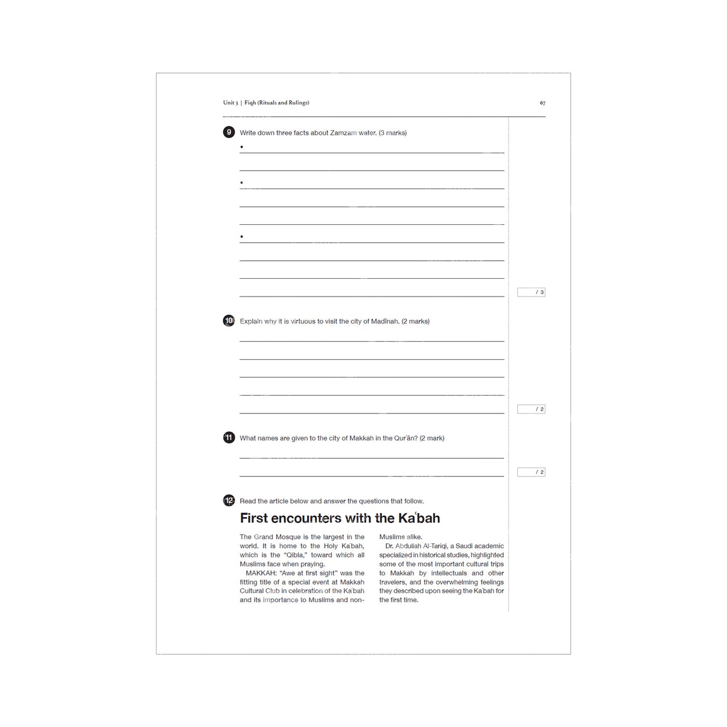 Islamic Studies: Workbook 8