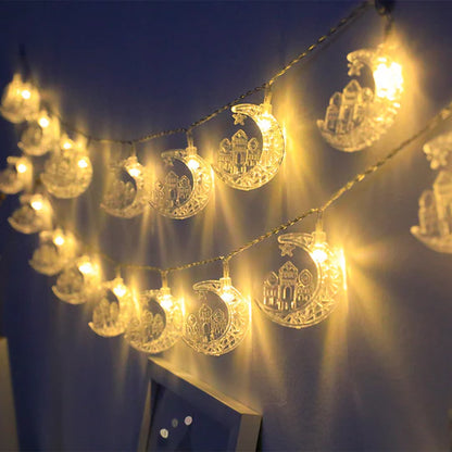 Eid / Ramadan Mubarak - LED Fairy Lights (Moon Mosque)