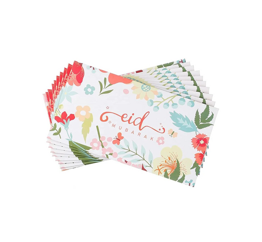 Eid Mubarak Money Envelopes - Vintage Floral