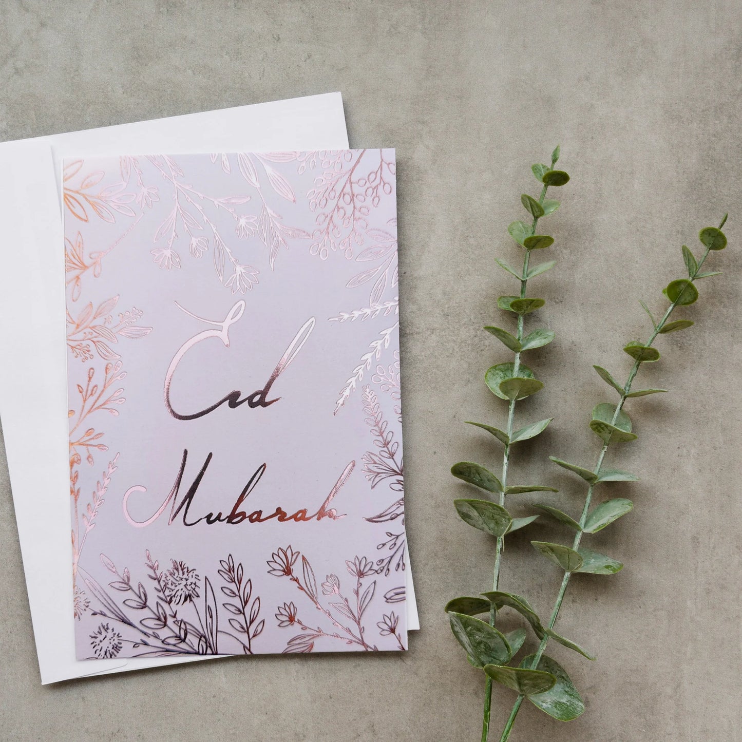 Eid Mubarak Cards - Rose Gold Foiled (Pack of 5)