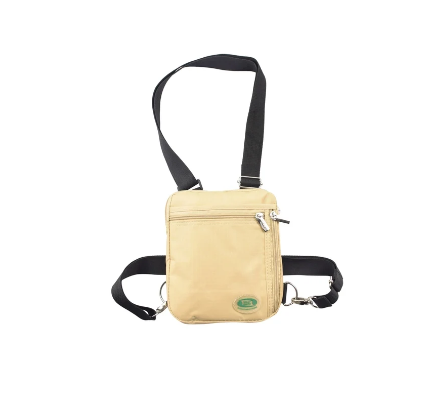 Hajj Safe - Anti-Theft Secure Side Bag & Neck Bag for Hajj & Umrah | Beige