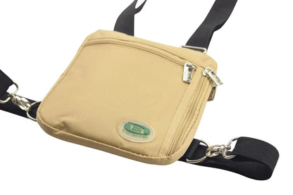 Hajj Safe - Anti-Theft Secure Side Bag & Neck Bag for Hajj & Umrah | Beige