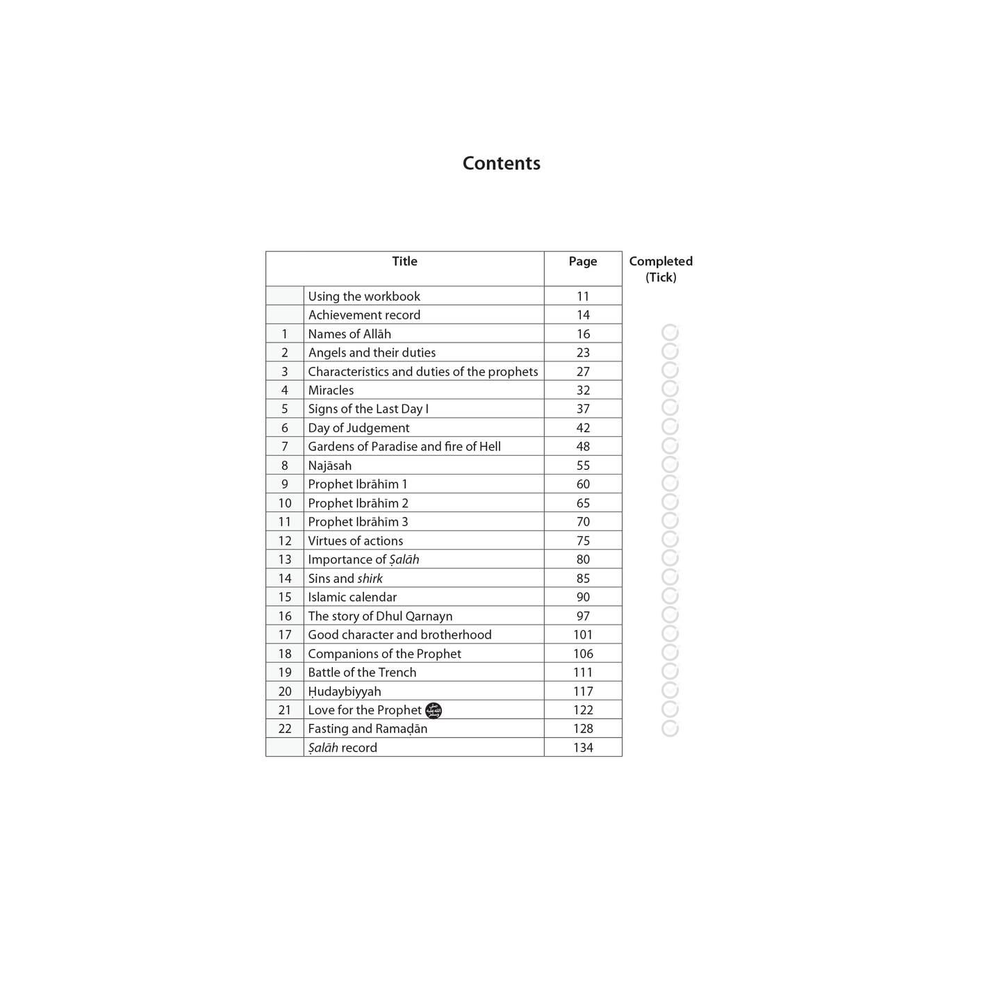 Islamic Studies: Workbook 4
