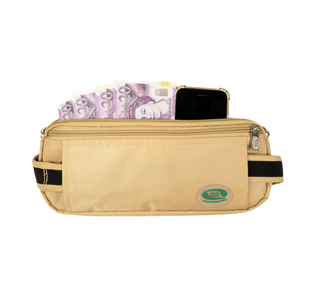 Anti-Theft Waist Bag & Ihram Belt for Men | Beige