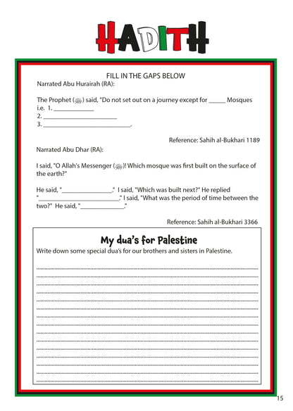 Palestine Activity Book